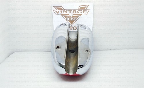 Gas Tank For Bsa A65 1968-69 2 Gallon Usa Specs In Cherry & Chrome With Cap - Picture 9 of 10