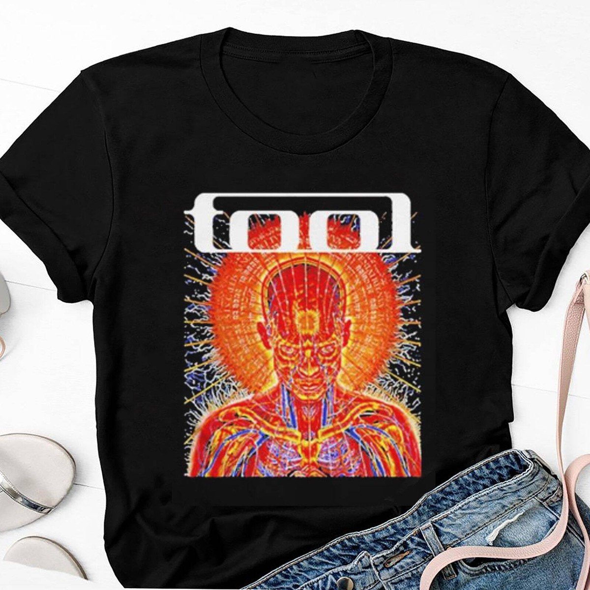 TOOL【2002　Lateralus　Tシャツ】トゥール　バンド　ヴィンテージ Rare Vintage Tool Lateralus Tour 2002 Flaming Eyes T Shirt