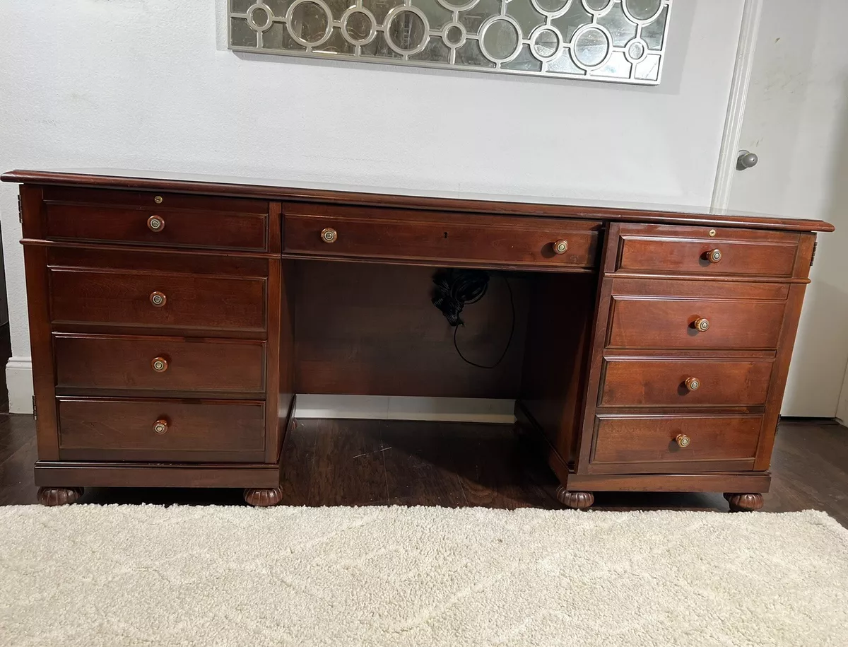 Ethan Allen British Classics Computer Executive Desk 29 9556 260