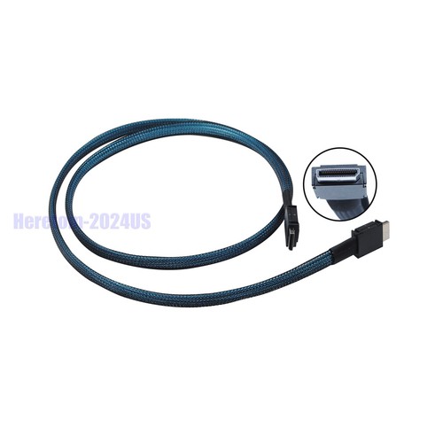 PCIe 4.0 OcuLink PCI-Express SFF-8611 4i to SFF-8611 4i Data Active Cable 0.5/1m - Picture 8 of 20