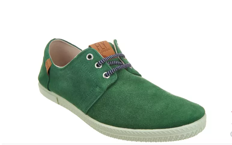 NEW FLY London Men s Suede Lace Up Shoes SESH GREEN Size 9 Euro 42