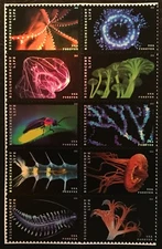 2018 Scott #5264-5273 - Forever - BIOLUMINESCENT LIFE - Block of 10 - Mint NH