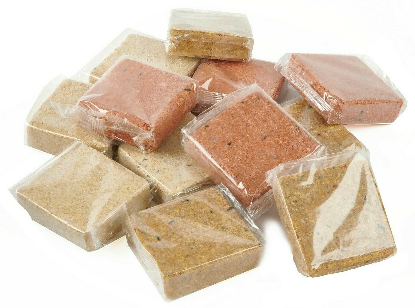 Fat Cake Suet Mixed 12 Pack Wrap Mealworm Berry Peanut Wild Bird Food