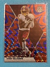 🏈 2020 Panini Mosaic Football Reactive Blue Parallel #198 Terry McLAURIN 🏈