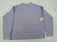 New Vince Camuto Knit Sweater Women's Small Crew Neck Azalea Lavender AM11