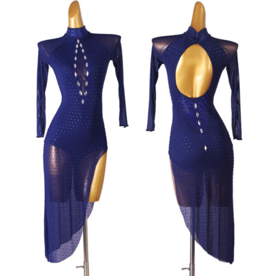 Ballroom Women's Latin Rumba Tango Salsa Samba Competition Dance Dress