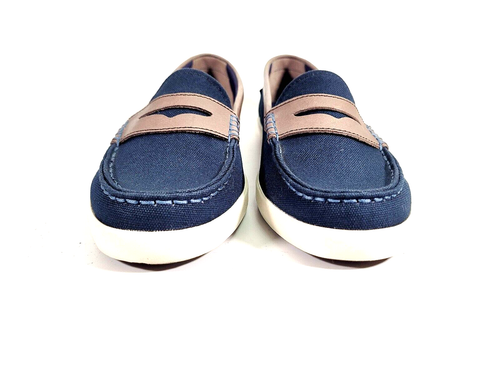 Cole Haan 1928 Nantucket Mocasines Sin Cordones Azul/Marrón Informal Barco Zapatos Talla 9.5 B - Imagen 2 de 17