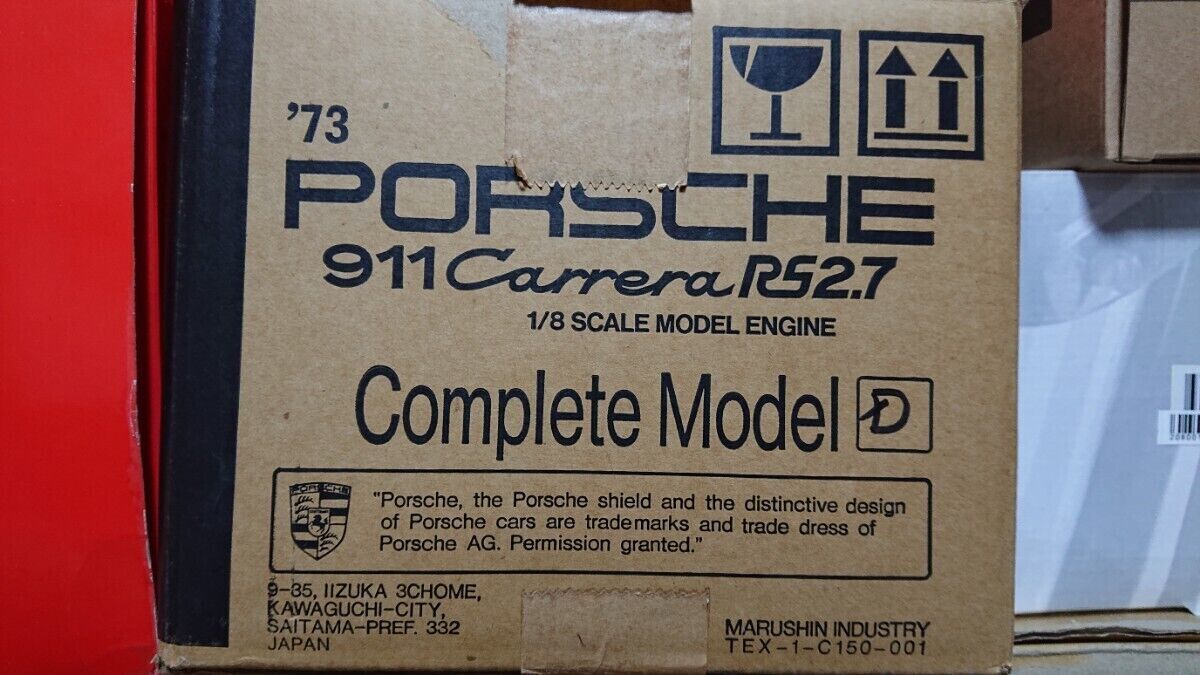 1/8 Porsche 911 '73 Carrera RS 2.7 Engine Marushin Porsche 1/8 Porsche 911 '73 Carrera RS 2.7 Engine Marushin Porsche
