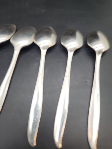 Vintage Oneida Carousel Community Silver Plated 14cm Tea Spoons X 6 - Bild 10 von 14