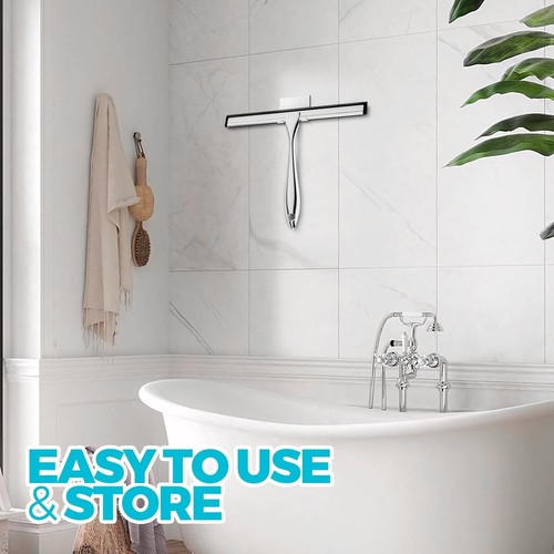 2PACK All-Purpose Shower Squeegee for Glass Doors Tile Shower Walls Bathroom New - Picture 7 of 7