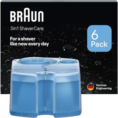 ✅6 Pack Braun Clean Renew Cartridge Refills Shaver Cleaner CCR Lemon Fresh - Picture 7 of 7