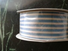 Stampin up 10 Yards Striped Marina Mist Grosgrain Ribbon