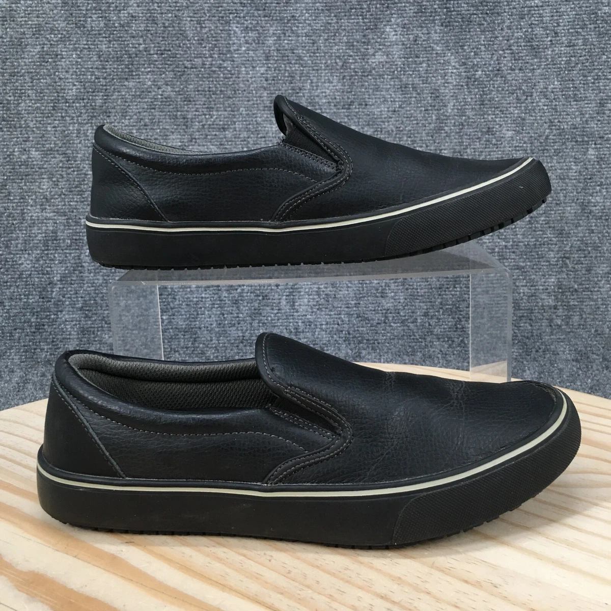 TredSafe Sz 9 Slip-On Black Synthetic Men Slip On Medium (D, M)‎ Tredsafe Piper WWTR43HG001 Size 9 Slip Resistant Shoes Black  main image 4