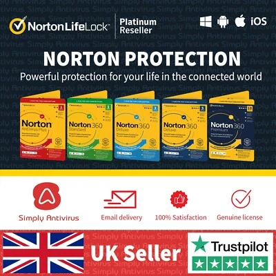 Norton Antivirus 360 Standard 1, Deluxe 3, 5 Premium 10 dispositivos - Entrega en 5 minutos