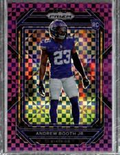 2022 Panini Prizm Prizms Purple Power #387 Andrew Booth Jr. /49