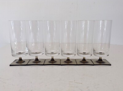 6 Rosenthal Berlin Bierglas Georg Jensen Höhe Rauchglasfuß 17 cm