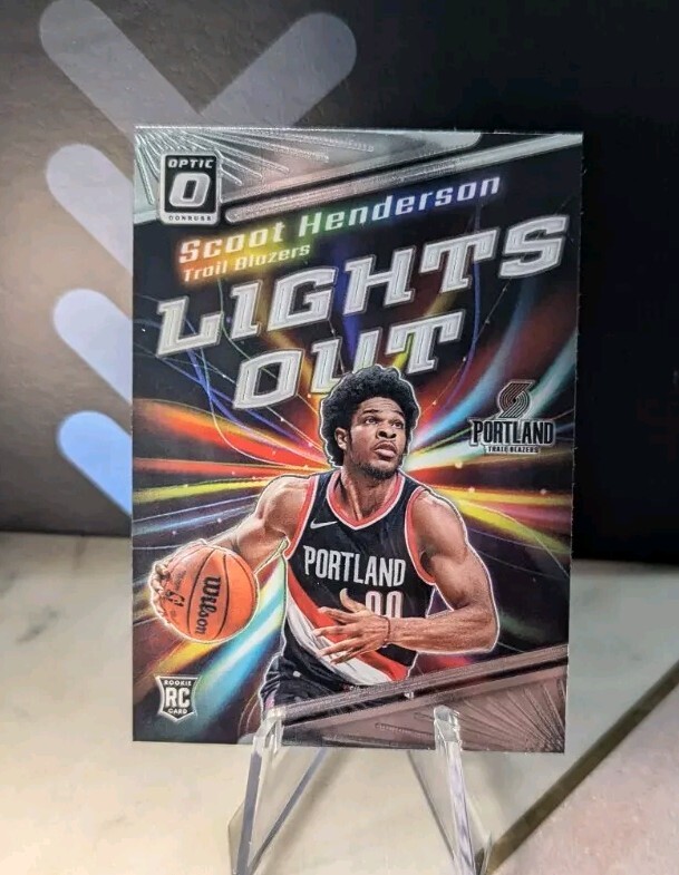 Scoot Henderson 2023-24 Optic Fast Break - Lights Out Insert No. 14 - Blazers RC
