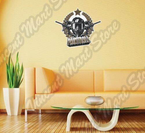Rifle Extreme Team Sport Wall Sticker Interior Decor 25"x22"