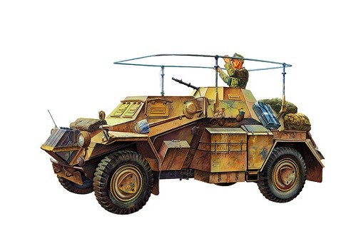Tamiya 35268 - 1/35 Wwii Dt. Sd.Kfz 223 Leichter PanzerspäHwagen - Neu-image
