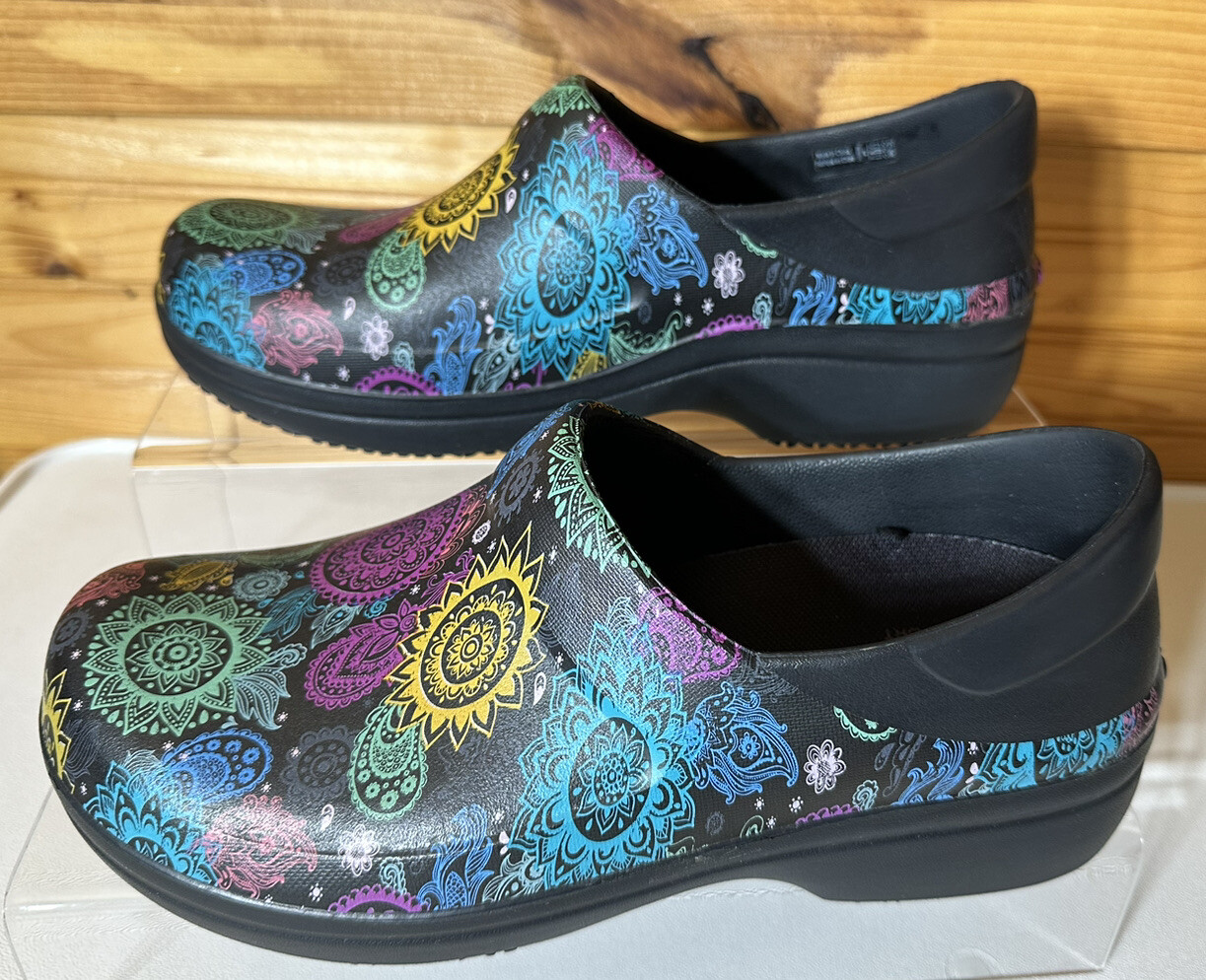 Crocs Womens W 8 Dual Comfort Neria Pro II Shoes Clog… Gem