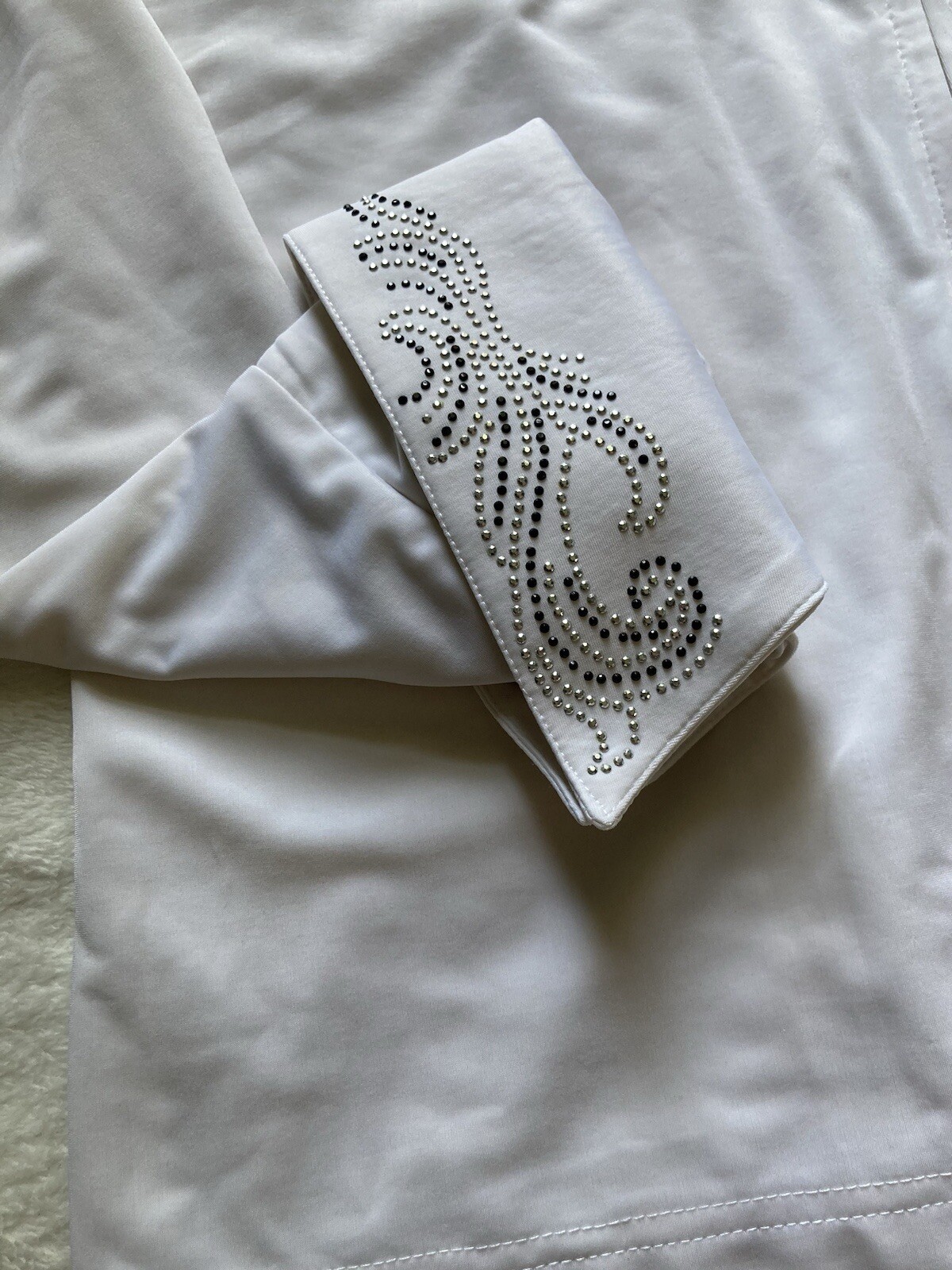 Royal Highness Equestrian Zip Up Show Shirt With Rhinestones Sz MED - Set Of 2