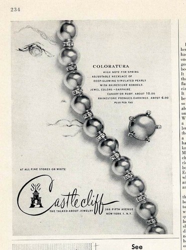 CASTLECLIFF Magazine Ad Page 1952 