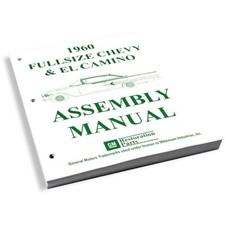 1960-60 Chevrolet Impala Bel Air Biscayne Factory Assembly Manual Each 1960-60 Chevrolet Impala Bel Air Biscayne Factory Assembly Manual Each