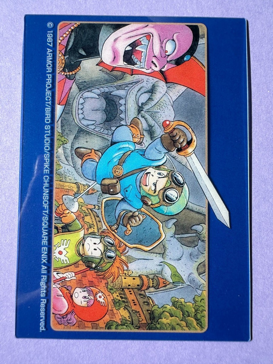 Dragon Quest Ⅵ 6 Plastic Clear Card Square Enix 1995 Japanese