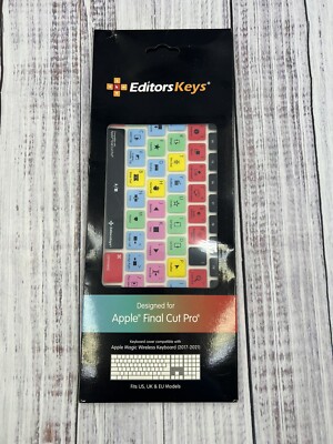 Editors Keys Final Cut Pro Apple Magic Numeric  Keyboard Cover NEW
