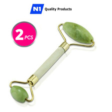 2 PCS Facial Massage Jade Roller Slimming Face Body Eye Head Neck Beauty Tool