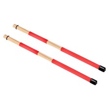 1 Pair 40CM Bamboo Rod Drum Brushes Sticks for Jazz Folk Music T7Y39089