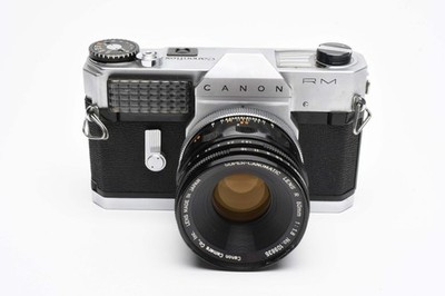 Canon Canonflex RM 35mm SLR w/50mm f1.8 Lens, Strap, Case, UV, New Seals!