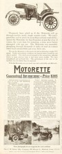 1911 C.W. Kelsey Mfg. Co Print Ad Motorette 3 Wheel Auto Cycle Car Hartford CT
