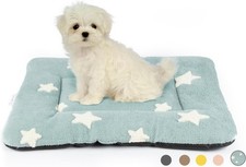 Dog Crate Pad Kennel Bed Crate Mat for Small Dogs Washable Blue 24 x 18