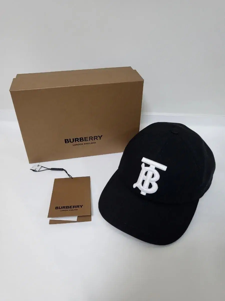 Burberry Monogram Motif Cotton Jersey Baseball Cap 8038141 Black