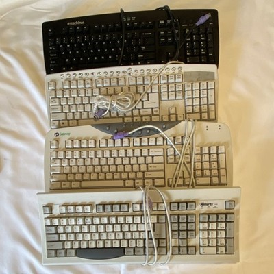 Vintage Keyboard Lot - emachines Gateway Memorex PS/2 - Not Tested