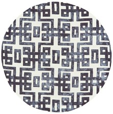 Feizy FZRG21389 Giovanna 10' x 10' Wool Hand Tufted Geometric - Stormy Night