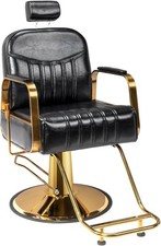 Hydraulic Recline Barber Chair Salon Beauty Hair Styling Chair 360 Degree Swivel
