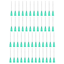 50Pcs 1.5-inches 18G Blunt Tip Dispensing Needles with Lure Lock