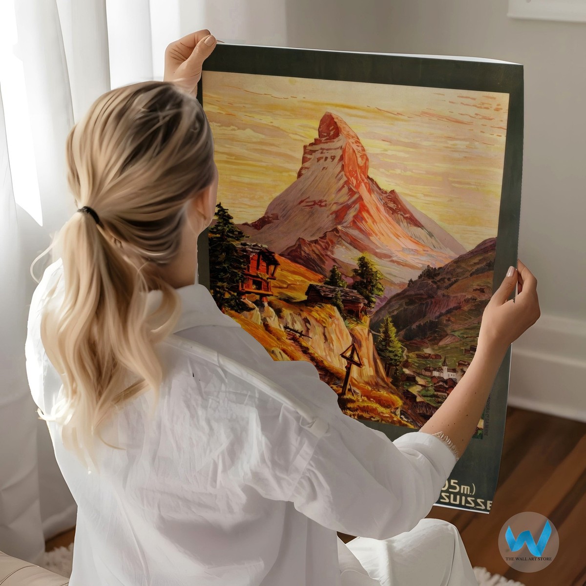 Zermatt Mont Cervin Vintage Poster Wall Art - Swiss Mountain | eBay