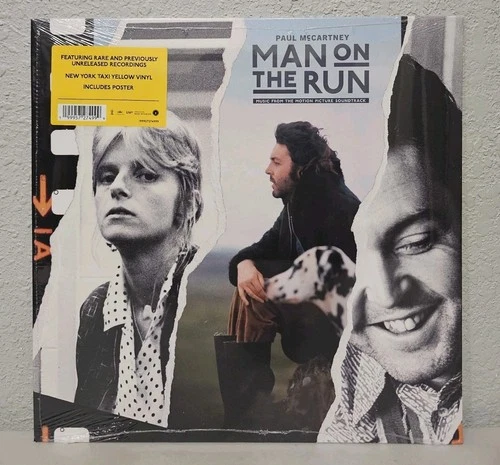 Paul McCartney - Man On The Run - NY Taxi Yellow Vinyl LP with Poster