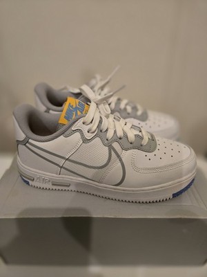Nike Air Force 1 React SU GS White Smoke Grey CT5117-102 Size 5Y