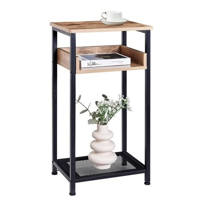 Tall Side Table, 30 inch High End Table, Small Entryway Table, Bedside Table ...
