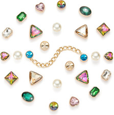 Bling Shoe Charms for Girls, Luxury Chain and Cute Jewelry Decoration Accessorie