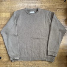 C.C. FILSON Men's CL Brown 100 Wool Crew Pullover Sweater