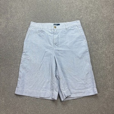 Polo Ralph Lauren Shorts Damen Taille 28 blau klassisch Canvas Retro USA Lady