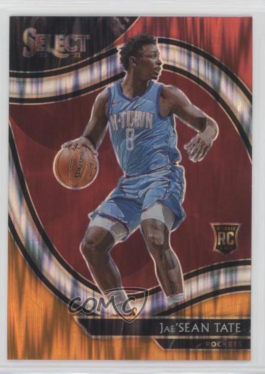 2020 Panini Select Courtside Red White Orange Flash Prizm Jae'Sean Tate #278 0b3