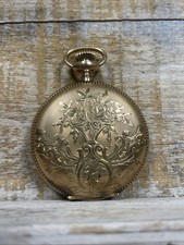 Vintage 1890's American Waltham Watch Co. Gold Hunter Case Pocket Watch