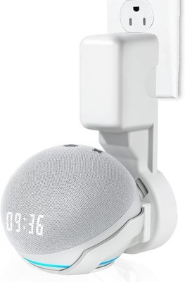 White Outlet Wall Mount Hanger Holder Stand For Echo Dot 4th/5th Gen Speaker