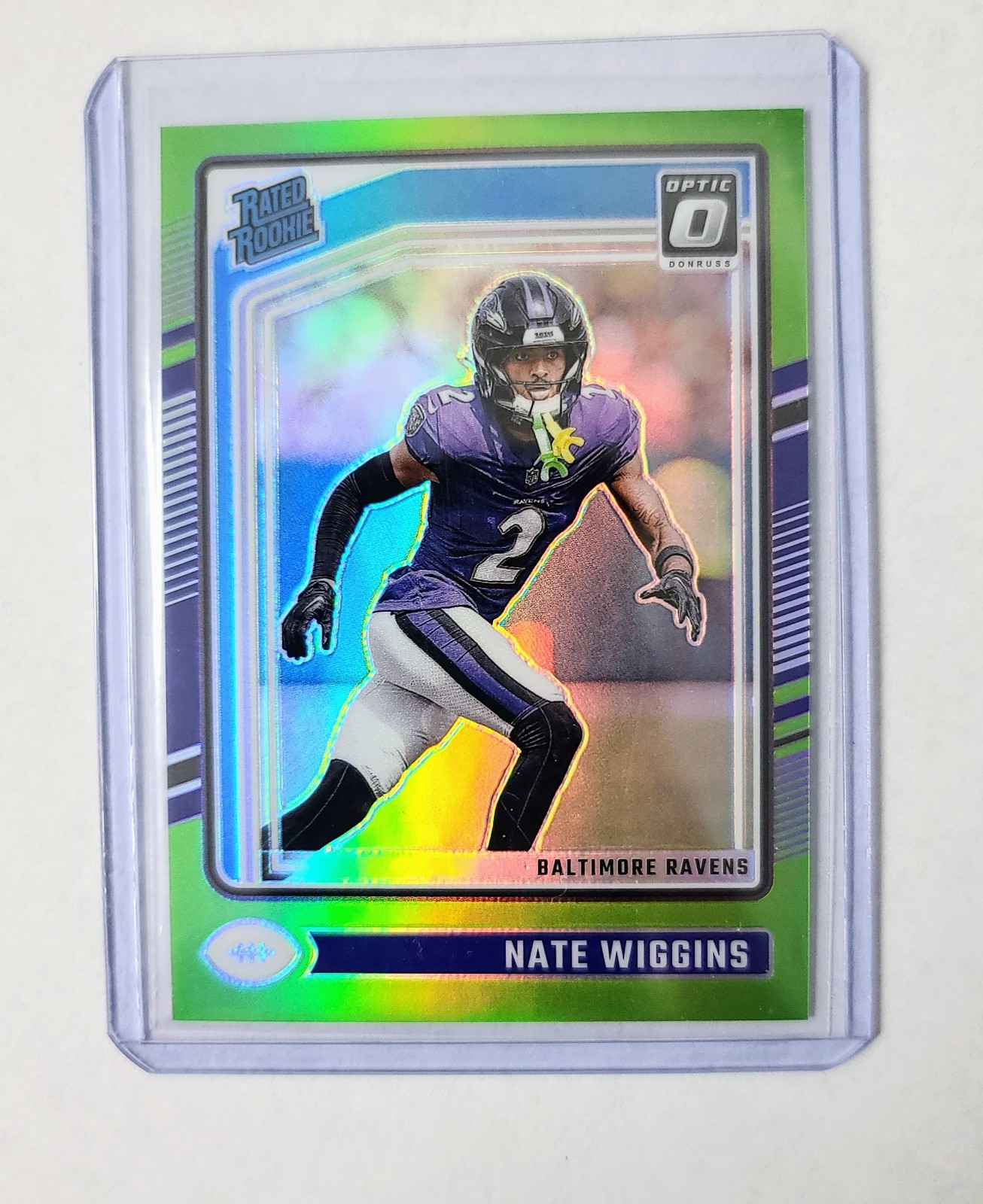 NATE WIGGINS 2024 Donruss Optic Rated Rookie #281 Lime Green 17/50